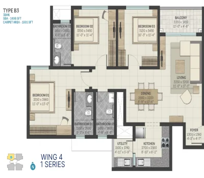 Sobha The One World floor plan preview